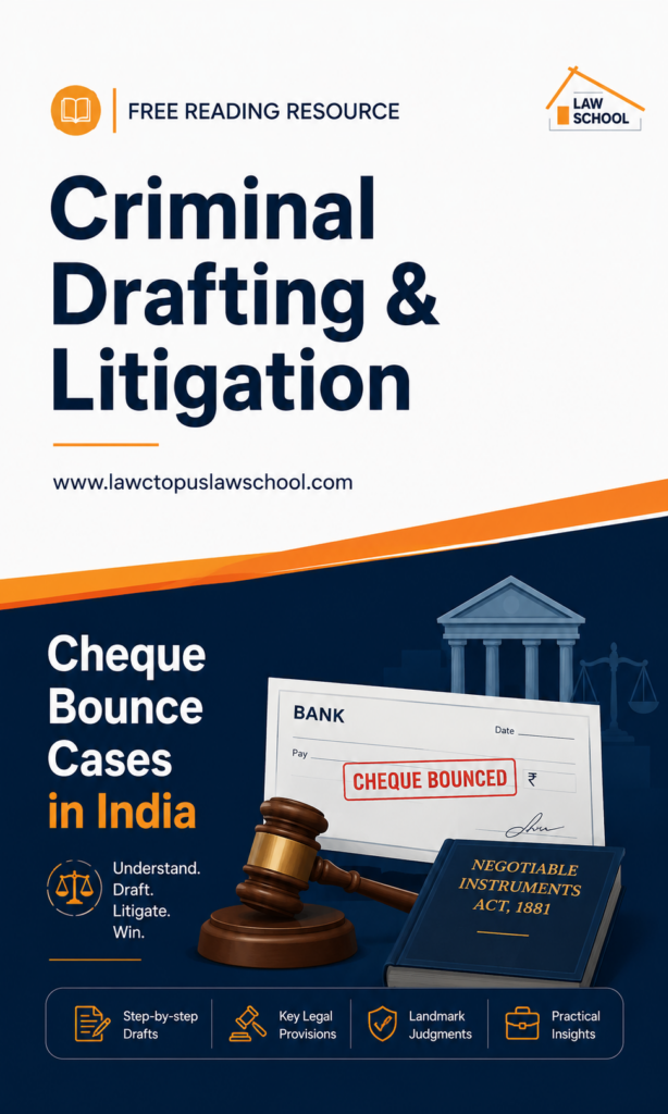 Criminal Litigation - Cheque Bounce Cases in India