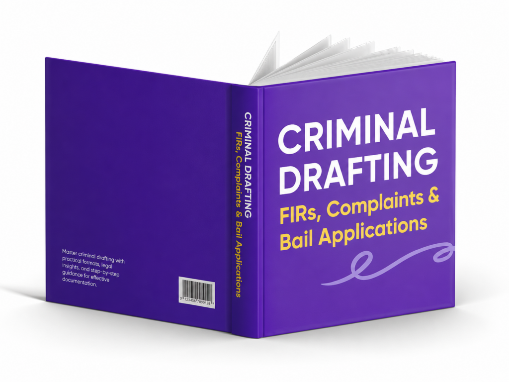 Criminal Drafting: FIRs, Complaint & Bail